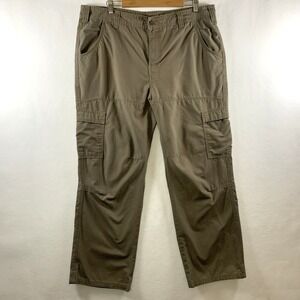 Berne Mens Ripstop Cargo Pants Sz 40x30 Khaki Gorpore Utility Workwear P9179TY‎